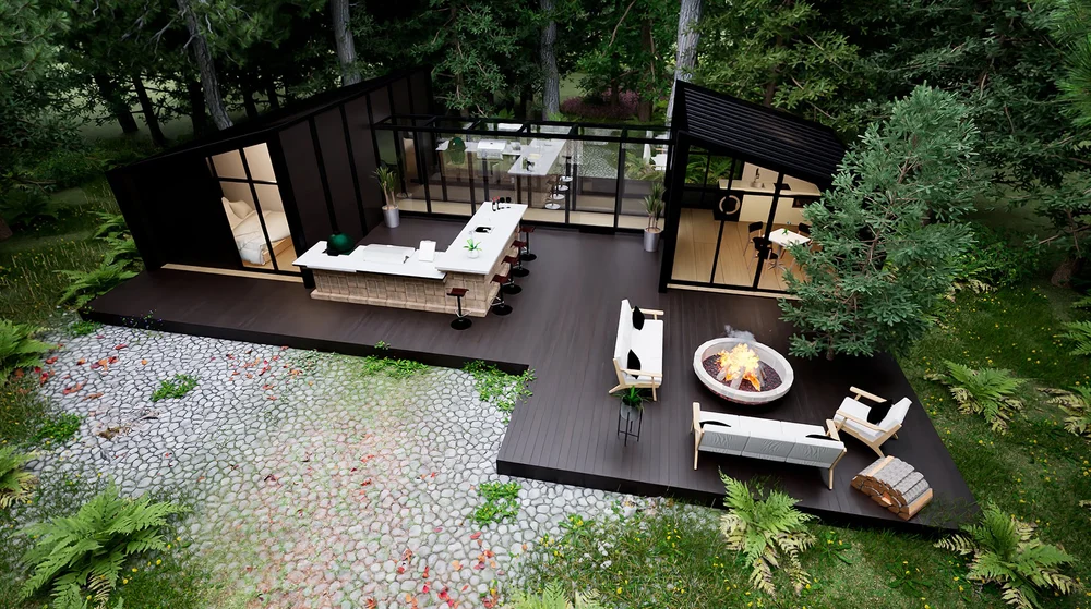 Modular home exterior