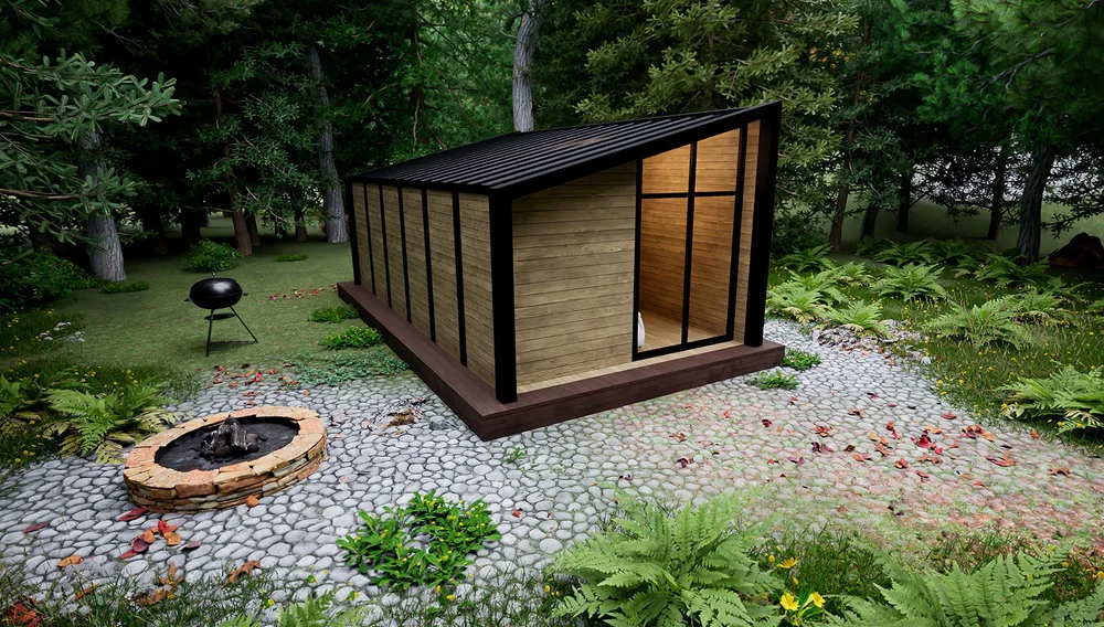 Modular home with deck